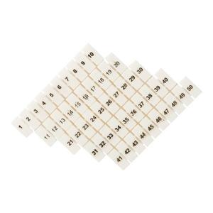Маркеры для ST 1.5 с нумерацией 1-50 (уп.100шт) EKF zb-st-1.5-1-50