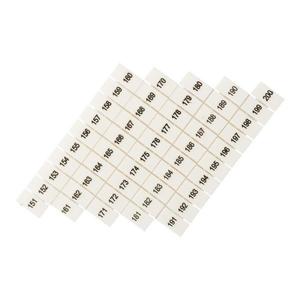 Маркеры для UT/ST/Push-in 2.5 с нумерацией 150-200 (уп.100шт) EKF zb-st-2.5-150-200