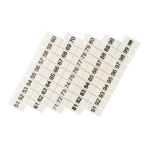 Маркеры для UT/ST/Push-in 2.5 с нумерацией 50-100 (уп.100шт) EKF zb-st-2.5-50-100