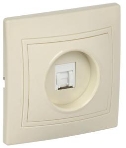 Розетка компьютерная 1-м СП Кварта РК10-ККм IP20 крем. GENERICA EKK10-K33-DM