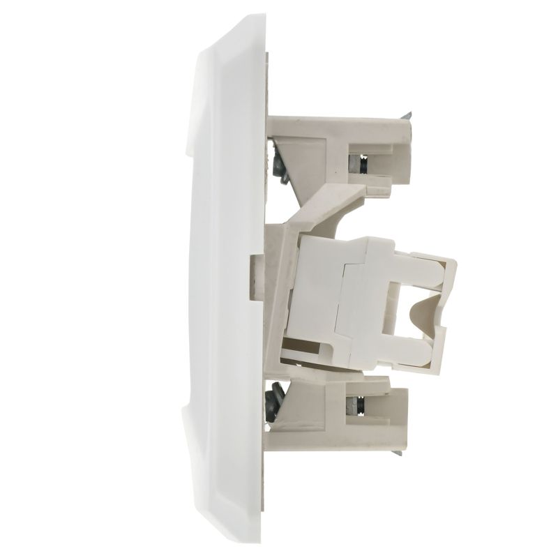 Розетка компьютерная 1-м Вега РК10-ВБ RJ45 кат.5E бел. GENERICA EKV15-K01-DM