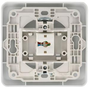 Розетка компьютерная 1-м Вега РК10-ВБ RJ45 кат.5E бел. GENERICA EKV15-K01-DM