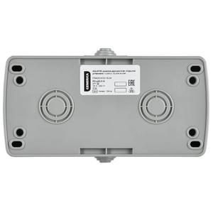 Розетка 2-м ОП AQUATIC РСш22-2-А 16А IP54 с заземл. с крышкой GENERICA ERA22-K03-16-54