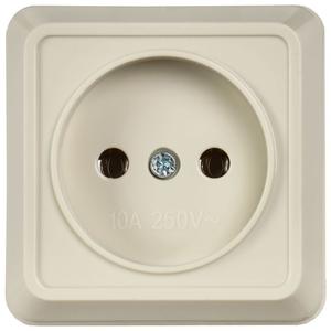 Розетка 1-м ОП Октава 10А IP20 без заземл. крем. GENERICA ERO10-K33-10-DC