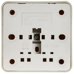 Розетка 1-м ОП Октава 10А IP20 без заземл. крем. GENERICA ERO10-K33-10-DC