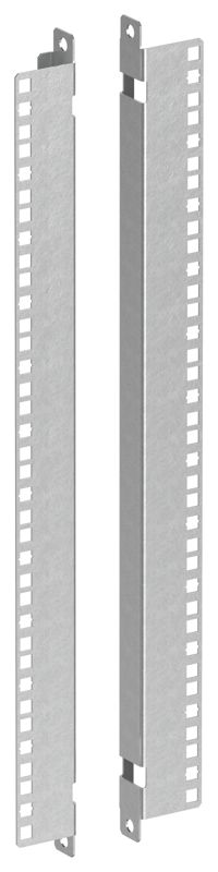 Профиль вертикальный 19дюйм 12U Ш=550 (уп.2шт) GENERICA LWE-12U-PRF-550-G