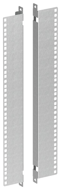 Профиль вертикальный 19дюйм 12U Ш=600 (уп.2шт) GENERICA LWE-12U-PRF-G