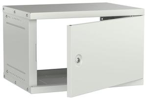 Шкаф настенный 6U 600х450мм дверь метал. сер. GENERICA LWE3-06U64-MF-G