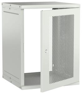 Шкаф настенный 15U 600х600мм дверь перфорир. сер. GENERICA LWE3-15U66-PF-G