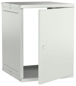 Шкаф настенный 15U 600х650мм дверь метал. сер. GENERICA LWE3-15U67-MF-G