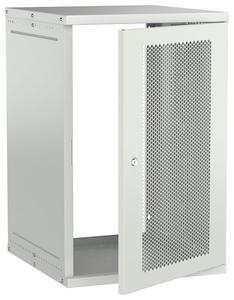 Шкаф настенный 18U 600х650мм дверь перфорир. сер. GENERICA LWE3-18U67-PF-G