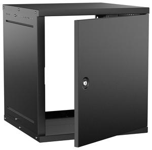 Шкаф настенный 12U 600х600мм дверь метал. черн. GENERICA LWE5-12U66-MF-G