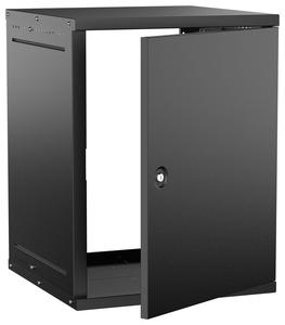 Шкаф настенный 15U 600х600мм дверь метал. черн. GENERICA LWE5-15U66-MF-G