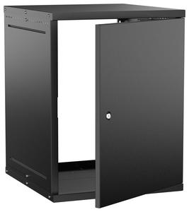 Шкаф настенный 15U 600х650мм дверь метал. черн. GENERICA LWE5-15U67-MF-G