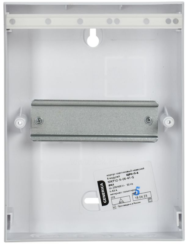 Корпус пластиковый ЩРН-П-6 бел. дверь IP41 GENERICA MKP13-N-06-41-K01-G