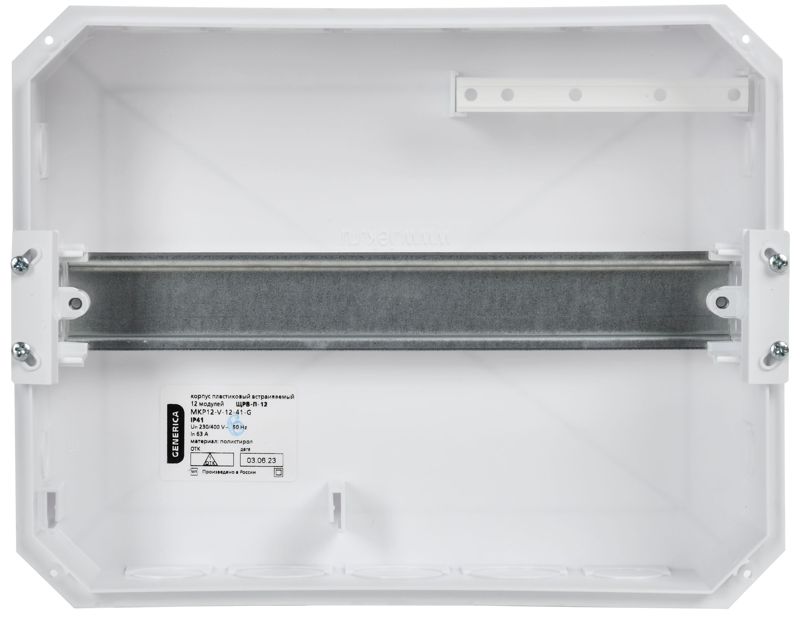 Корпус пластиковый ЩРВ-П-12 бел. дверь IP41 GENERICA MKP13-V-12-41-K01-G