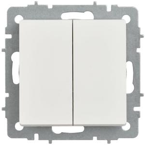 Выключатель 2-кл. 1п 1мод. BRITE ВС11-2-0-БрБ 10А IP20 безвинтов. крепл. механизм бел. IEK BR-V20-0-10-1-K01