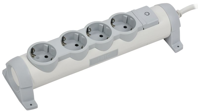 Удлинитель COMFORT У04К 4 места 5м 3х1.5кв.мм 16А бел. IEK 694694