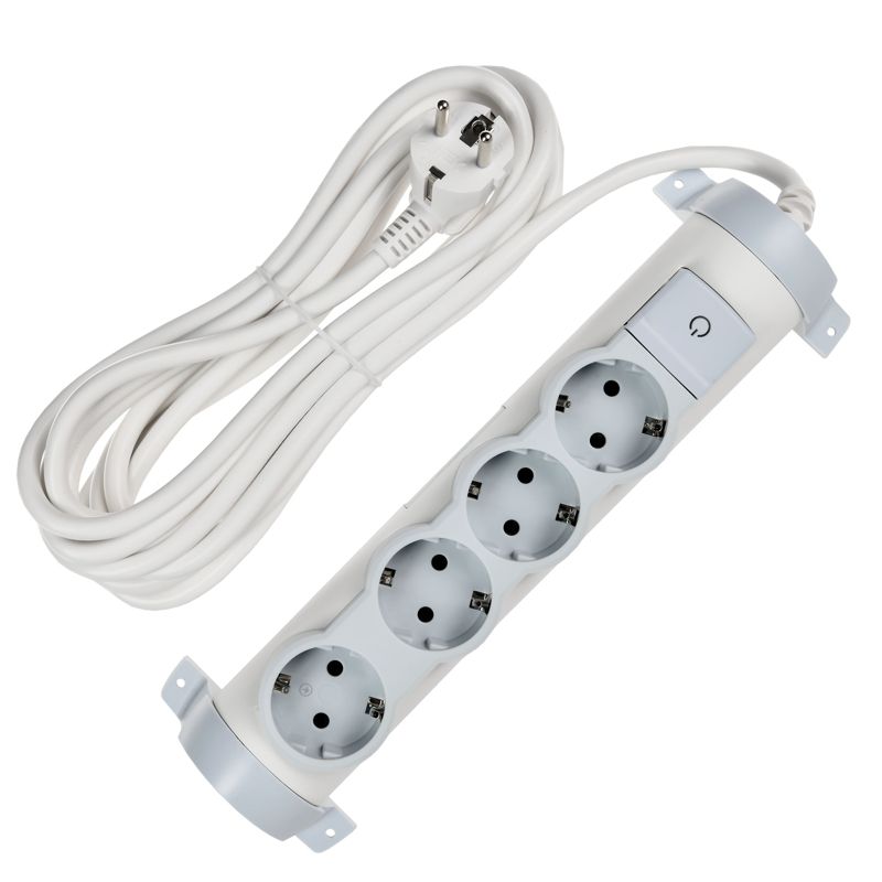 Удлинитель COMFORT У04К 4 места 5м 3х1.5кв.мм 16А бел. IEK 694694