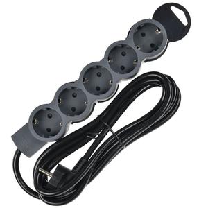 Удлинитель STANDARD У05 5 мест 3м 3х1.5кв.мм 16А черн. IEK 695047