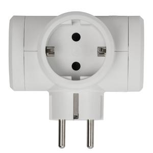 Разветвитель 3-м с заземл. 16А IP20 Элиум 3х2P+E горизонт. подкл. бел. IEK 050662