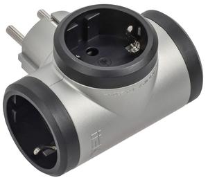 Разветвитель 3-м 16А IP20 Элиум 3х2P+E горизонт. подкл. алюм. IEK 050664