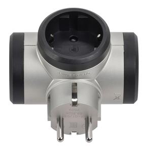 Разветвитель 3-м 16А IP20 Элиум 3х2P+E горизонт. подкл. алюм. IEK 050664