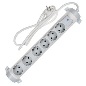 Удлинитель 6х1.5м с заземл. 16А IP20 Комфорт 6х2P+E IEK 694636