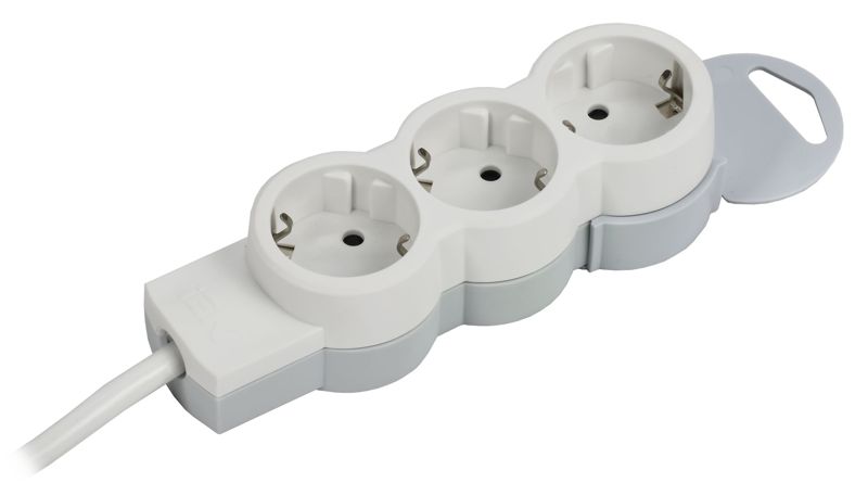Удлинитель 3х5м с заземл. 16А IP20 Стандарт 3х2P+E ПВС 3х1.5 IEK 695003