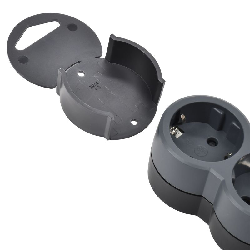 Удлинитель У05 5 мест 1.5м 3х1.5кв.мм 16А черн. STANDARD IEK 695046