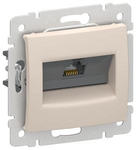 Розетка компьютерная RJ45 кат. 5Е UTP песочный IEKVALENA IEK 6945901