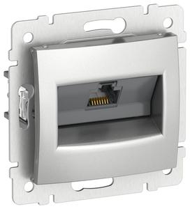 Розетка компьютерная IEKVALENA RJ45 кат.6 UTP алюм. IEK 6902461