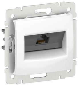 Розетка компьютерная IEKVALENA RJ45 кат.6 UTP бел. IEK 6941071