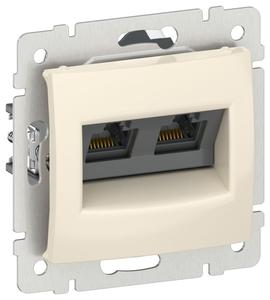 Розетка компьютерная IEKVALENA 2-я RJ45 кат.5Е UTP сл. к. IEK 6956261