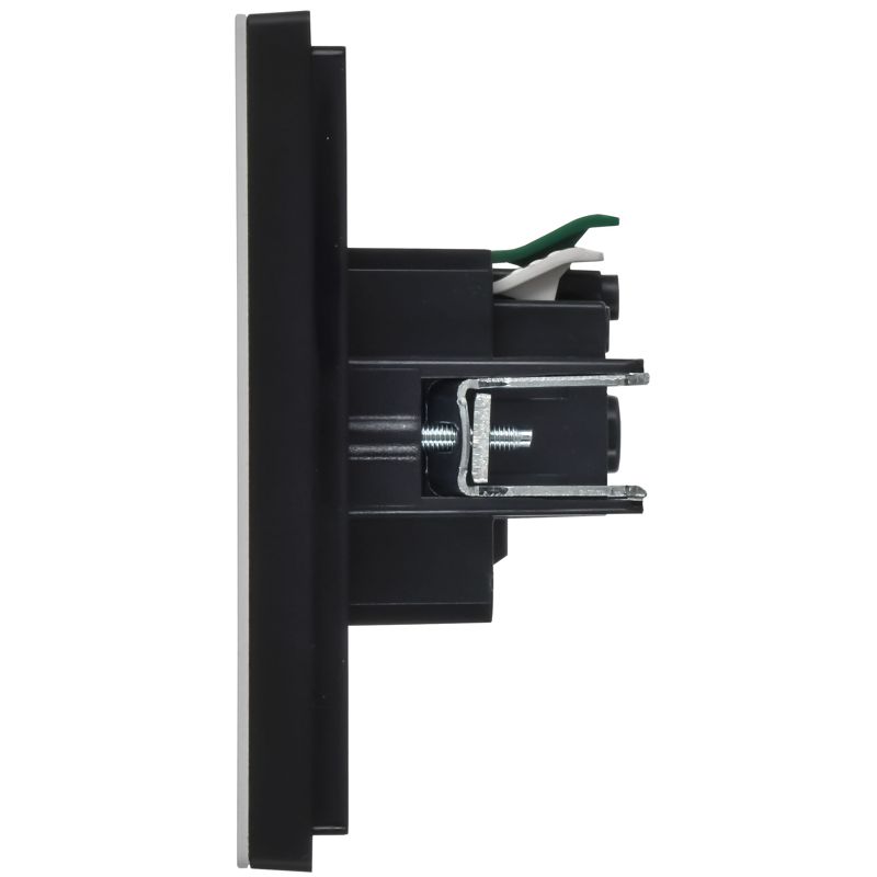 Розетка 1-м СП FORTE&PIANO FP714M 16А IP20 с заземл. без защ. шторок безвинтовое крепление никель IEK FP-R11-16-1-M-K50