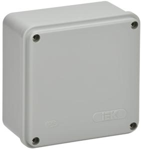 Коробка распаячная ОП 100х100х50 IP55 КМ41260 сер. IEK UKO11-100-110-050-K41-55S