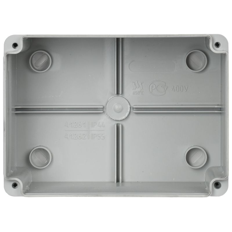 Коробка распаячная ОП 150х110х85 IP55 КМ41262 сер. IEK UKO11-150-110-085-K41-55S