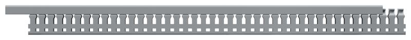 Кабель-канал перфорированный 25х30мм L2000 IMPACT IEK IM-KK50-025-030-005-K03