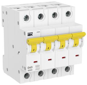 Выключатель автоматический M10N 3P D 63А MASTER IEK MI-M10N-3-D063