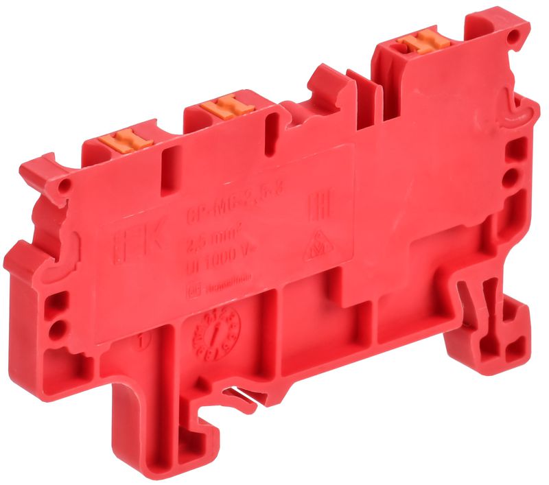 Клемма пружинная Push In CP-MC 3 выв. 2.5кв.мм красн. ARMAFIX IEK AF-CT22-00-3-K04-002