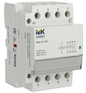 Контактор модульный KMR 40А 230В AC 4НО ARMAT IEK AR-KMR10-040-40-230