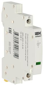 Лампа индикаторная одинарная LED 12-48В AC/DC зел. ARMAT IEK AR-LED-1-2-G