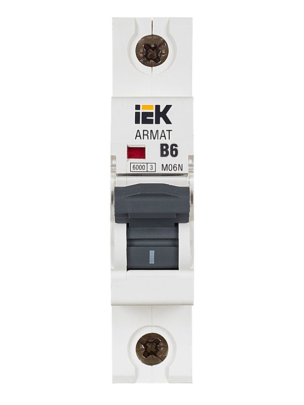 Выключатель автоматический модульный 1п B 6А M06N ARMAT IEK AR-M06N-1-B006