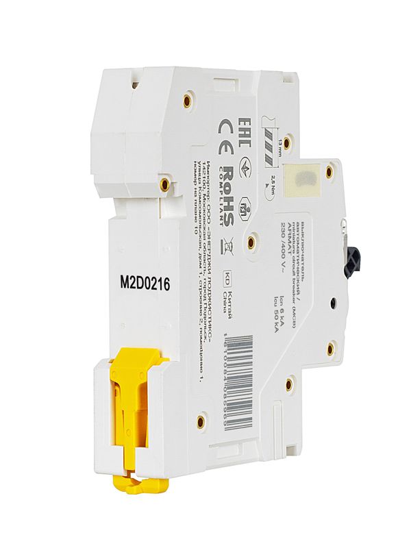 Выключатель автоматический модульный 1п D 2А M06N ARMAT IEK AR-M06N-1-D002
