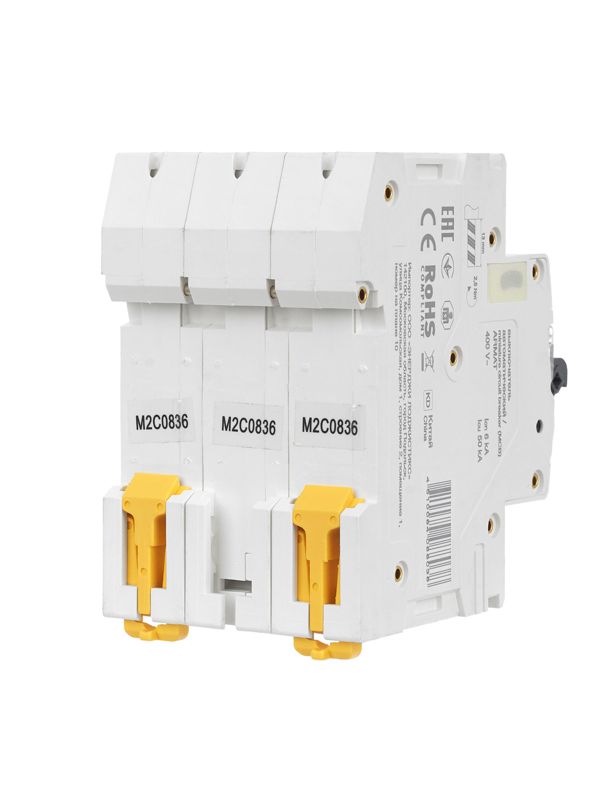 Выключатель автоматический модульный 3п C 8А M06N ARMAT IEK AR-M06N-3-C008