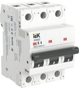 Выключатель автоматический модульный 3п K 4А M06N-DC ARMAT IEK AR-M06N-3-K004DC