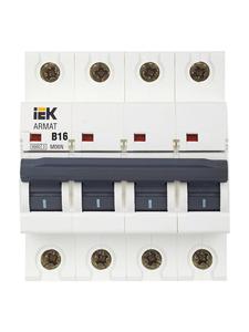 Выключатель автоматический модульный 4п B 16А M06N ARMAT IEK AR-M06N-4-B016