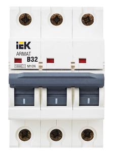 Выключатель автоматический модульный 3п B 32А M10N ARMAT IEK AR-M10N-3-B032