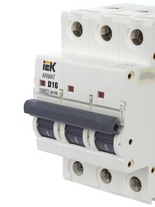 Выключатель автоматический модульный 3п D 16А M10N ARMAT IEK AR-M10N-3-D016