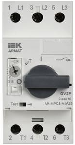 Выключатель автоматический защиты двигателя A1 GV2P 0.16-0.25А ARMAT IEK AR-MPCB-A1A25